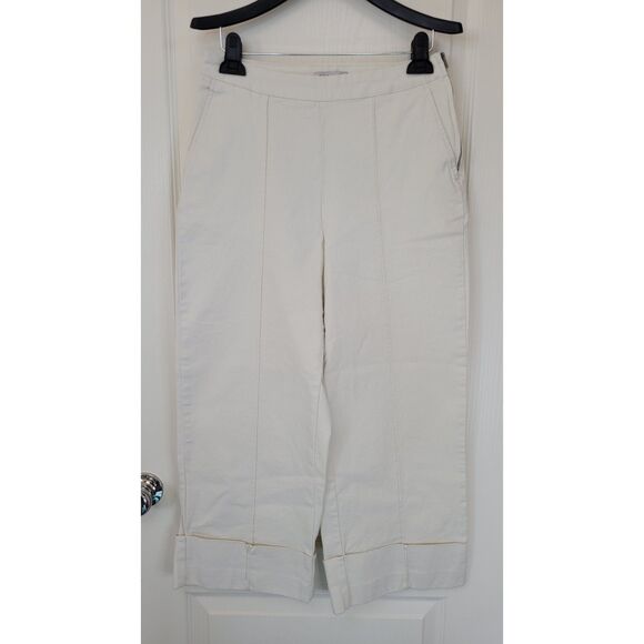 Rachel Comey x Target Cream High-Rise Cuff Straight Leg Cropped Pants - Picture 3 of 6